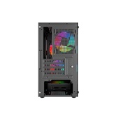 Корпус Powercase Mistral Micro D3B ARGB, Tempered Glass, 2x 140mm ARGB PWM+1x 120mm ARGB PWM, чёрный, mATX  (CMMDB-A3)