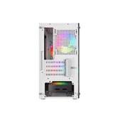 Корпус Powercase Mistral Micro D3W ARGB, Tempered Glass, 2x 140mm ARGB PWM+1x 120mm ARGB PWM, белый, mATX  (CMMDW-A3)