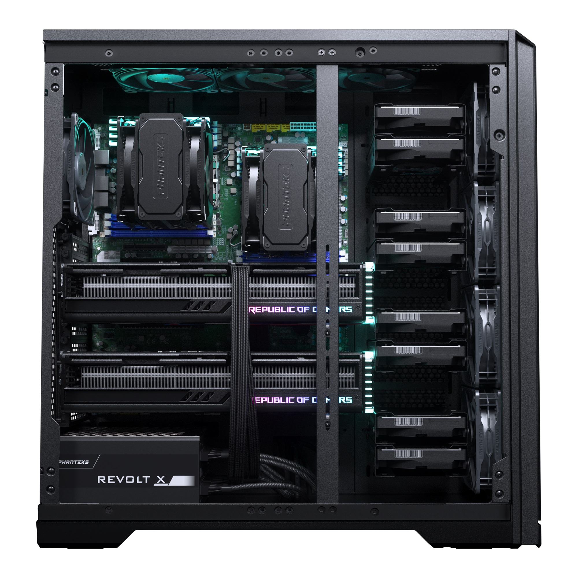 Корпус PHANTEKS Enthoo Pro 2 Server Edition, Non Window, Satin Black, без БП, Full-Tower / PH-ES620PC_BK02_RU