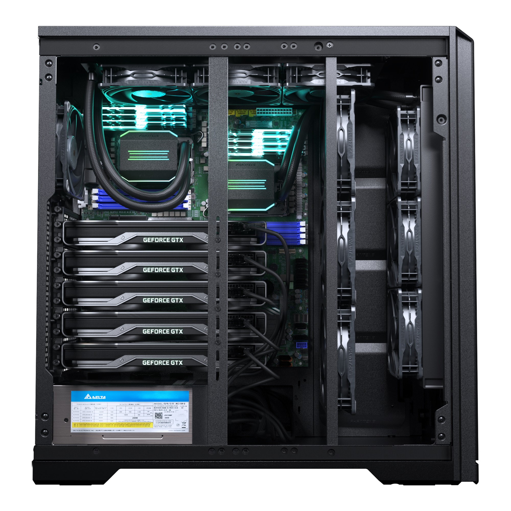 Корпус PHANTEKS Enthoo Pro 2 Server Edition, Non Window, Satin Black, без БП, Full-Tower / PH-ES620PC_BK02_RU