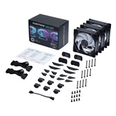 Комплект вентиляторов (3шт.) PHANTEKS D30 DRGB Black 120x120x30мм (PWM, 10шт./кор, 250-2000 об/мин, 30.2dBa) / PH-F120D30_DRGB_PWM_BK01_3P_RU