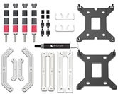 Комплект водяного охлаждения ID-COOLING SL240 WHITE LGA20XX/1700/1200/115X/AM5/AM4 (4шт/кор,TDP 260W, PWM, LCD Display, DUAL FAN 120mm, белый) RET