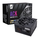 Блок питания 1STPLAYER ACK GOLD 850W Black / ATX 3.1, PCle 5.1, APFC, 80 PLUS Gold, LLC+DC-DC, full Teapo caps, 140mm fan, full modular / HA-850BA2-BK