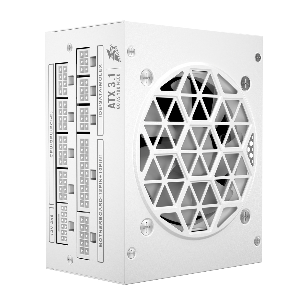 Блок питания 1STPLAYER SFX 750W PLATINUM White / SFX, APFC, 80 PLUS Platinum, LLC+DC-DC, full Japan solid-state caps, 80mm fan, full modular / PS-750SFX-WH