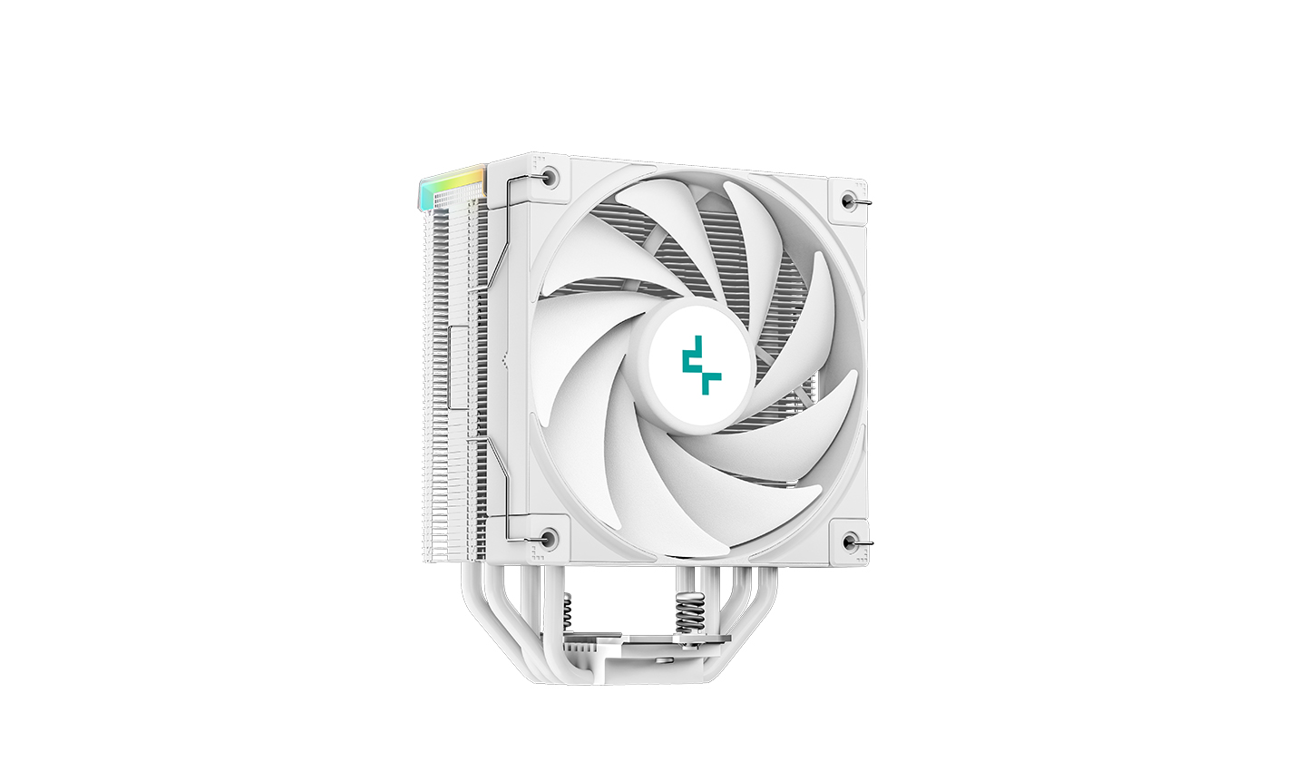 Кулер DEEPCOOL AK400 DIGITAL WH LGA1700/1200/115X/AM5/AM4 (18шт/кор, TDP 260W, PWM, Fan 120mm, 4 тепл. трубки, ARGB, белый) RET