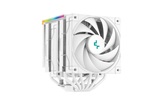 Кулер DEEPCOOL AK620 DIGITAL WH LGA20XX/1700/1200/115X/AM5/AM4 (8шт/кор, TDP 260W, PWM, DUAL Fan 120mm, 6 тепл. трубок, ARGB, белый) RET