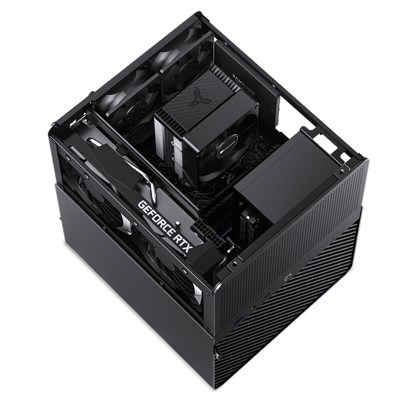 Корпус JONSBO N3 Black без БП, mini-ITX, SFX, черный