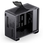 Корпус JONSBO U4 Mini Black без БП, боковая панель из закаленного стекла, mini-ITX, micro-ATX, черный