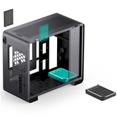 Корпус JONSBO U4 Mini Black без БП, боковая панель из закаленного стекла, mini-ITX, micro-ATX, черный