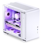 Корпус JONSBO U4 Mini White без БП, боковая панель из закаленного стекла, mini-ITX, micro-ATX, белый