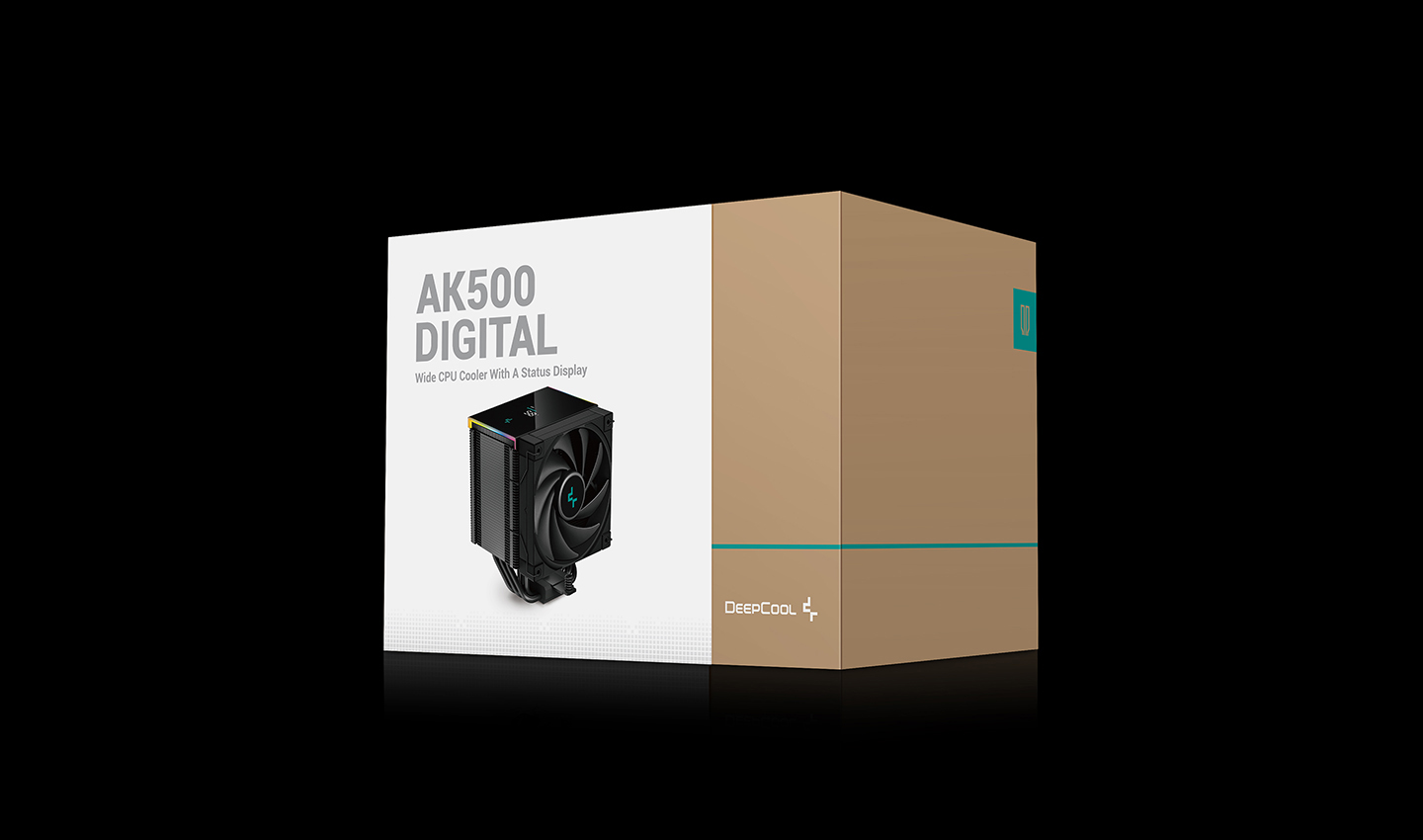 Кулер DEEPCOOL AK500 DIGITAL LGA20XX/1700/1200/115X/AM5/AM4 (9шт/кор, TDP 240W, PWM, Fan 120mm, 5 тепл. трубок, Copper Base, черный) RET