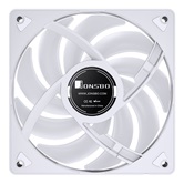 Вентилятор JONSBO SL-120WR 120х120х25мм REVERSE (60шт/кор, PWM, ARGB LED, 600-1500об/мин, обратный поток, белый) Retail
