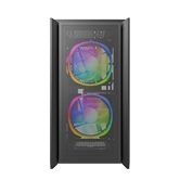 Корпус Powercase Alisio Micro Z3B ARGB, Tempered Glass, 3x 120mm ARGB fan, чёрный, mATX  (CAMZB-A3)