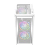 Корпус Powercase Alisio Micro Z3W ARGB, Tempered Glass, 3x 120mm ARGB fan, белый, mATX  (CAMZW-A3)