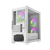 Корпус Powercase Alisio Micro Z3W ARGB, Tempered Glass, 3x 120mm ARGB fan, белый, mATX  (CAMZW-A3)