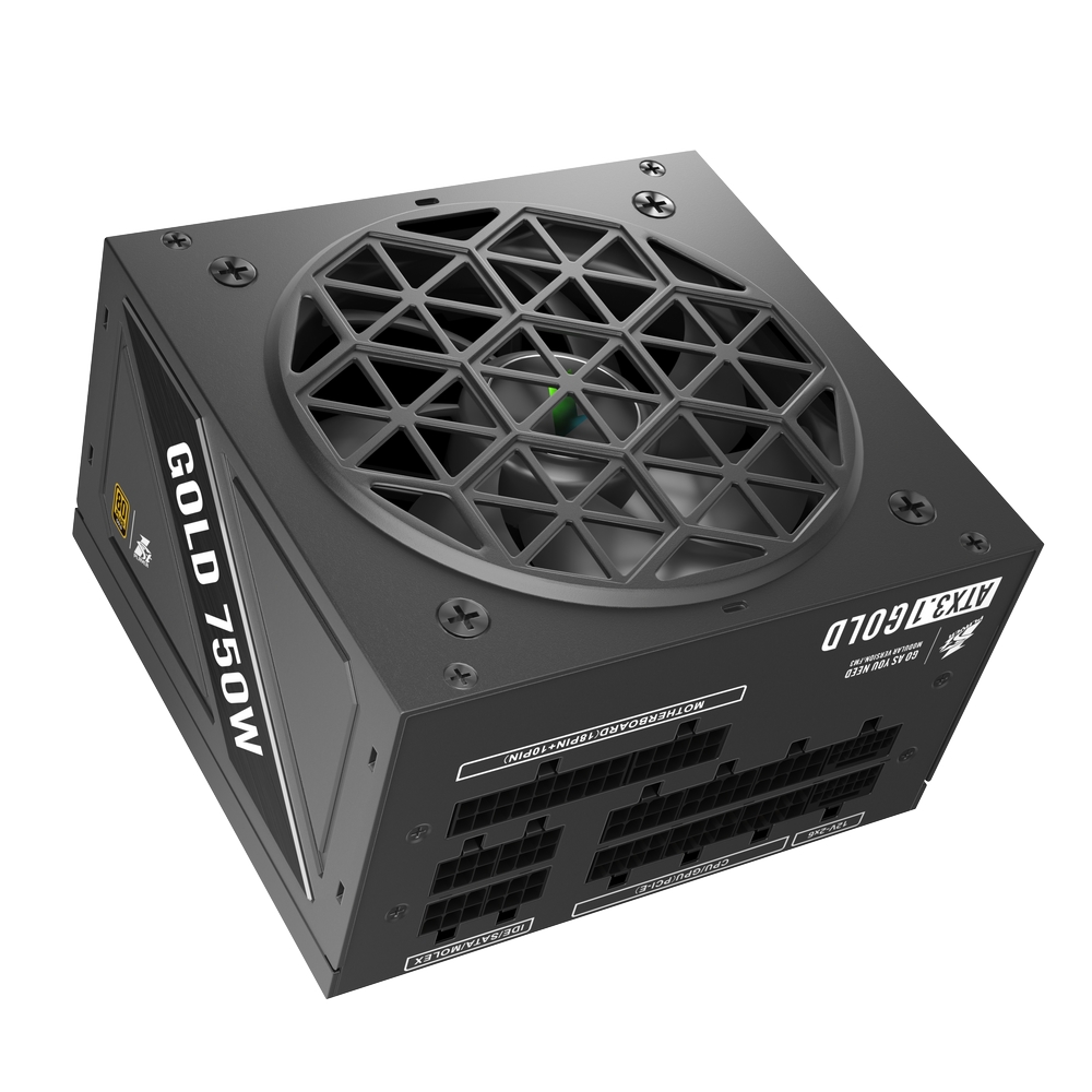 Блок питания 1STPLAYER NGDP Gold 750W / ATX 3.0, APFC, 80 PLUS Gold, LLC+DC-DC, 120mm fan, full modular / HA-750BA4