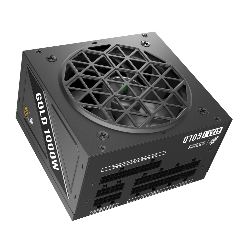 Блок питания 1STPLAYER NGDP Gold 1000W / ATX 3.0, APFC, 80 PLUS Gold, LLC+DC-DC, 120mm fan, full modular / HA-1000BA4