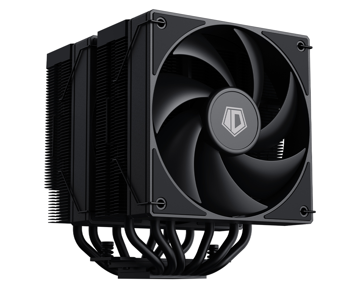 Кулер ID-COOLING FROZN A620 BLACK LGA1700/1200/115X/AM5/AM4 (6шт/кор, TDP 270W, PWM, черный, 6 тепл.трубок + медная база, DUAL FAN 120mm) RET