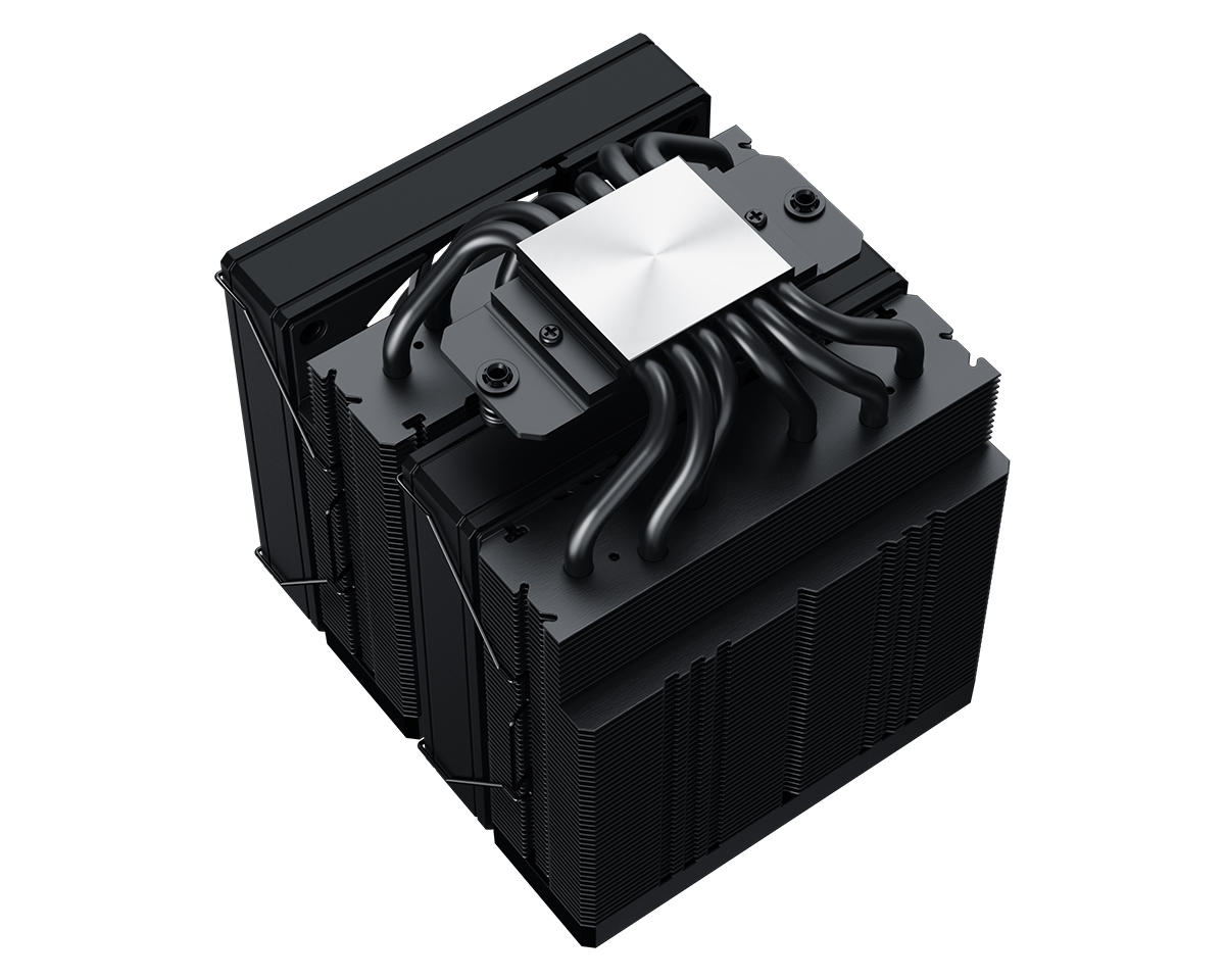 Кулер ID-COOLING FROZN A620 BLACK LGA1700/1200/115X/AM5/AM4 (6шт/кор, TDP 270W, PWM, черный, 6 тепл.трубок + медная база, DUAL FAN 120mm) RET