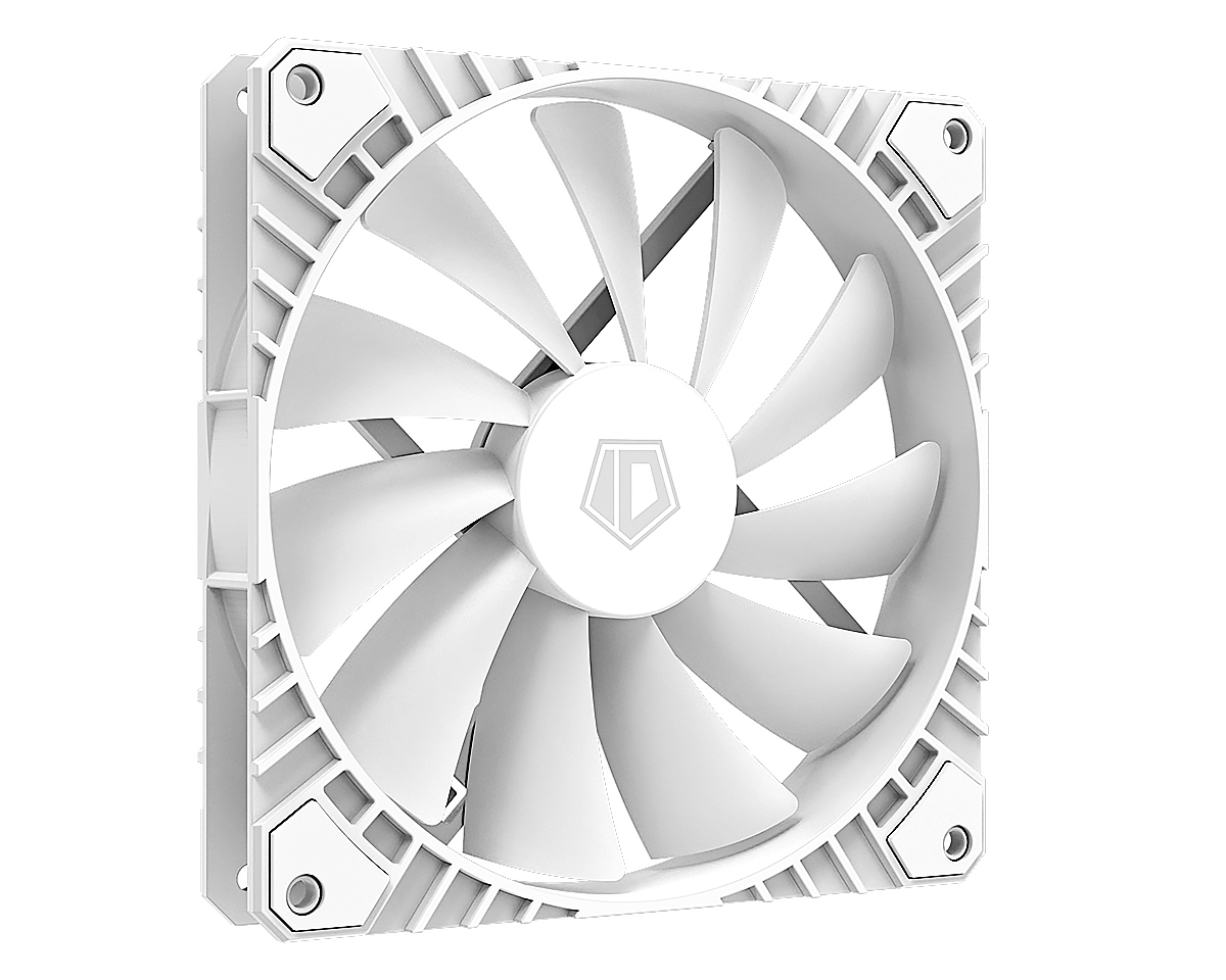 Вентилятор ID-COOLING WF-14025-XT WHITE V2 140x140x25мм (60шт./кор, PWM, White, 800-1600об/мин, белый)  BOX