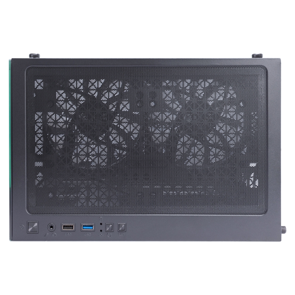 Корпус 1STPLAYER MIKU Mi2 Black / mATX / 3x120mm LED fans / Mi2-BK-3F1