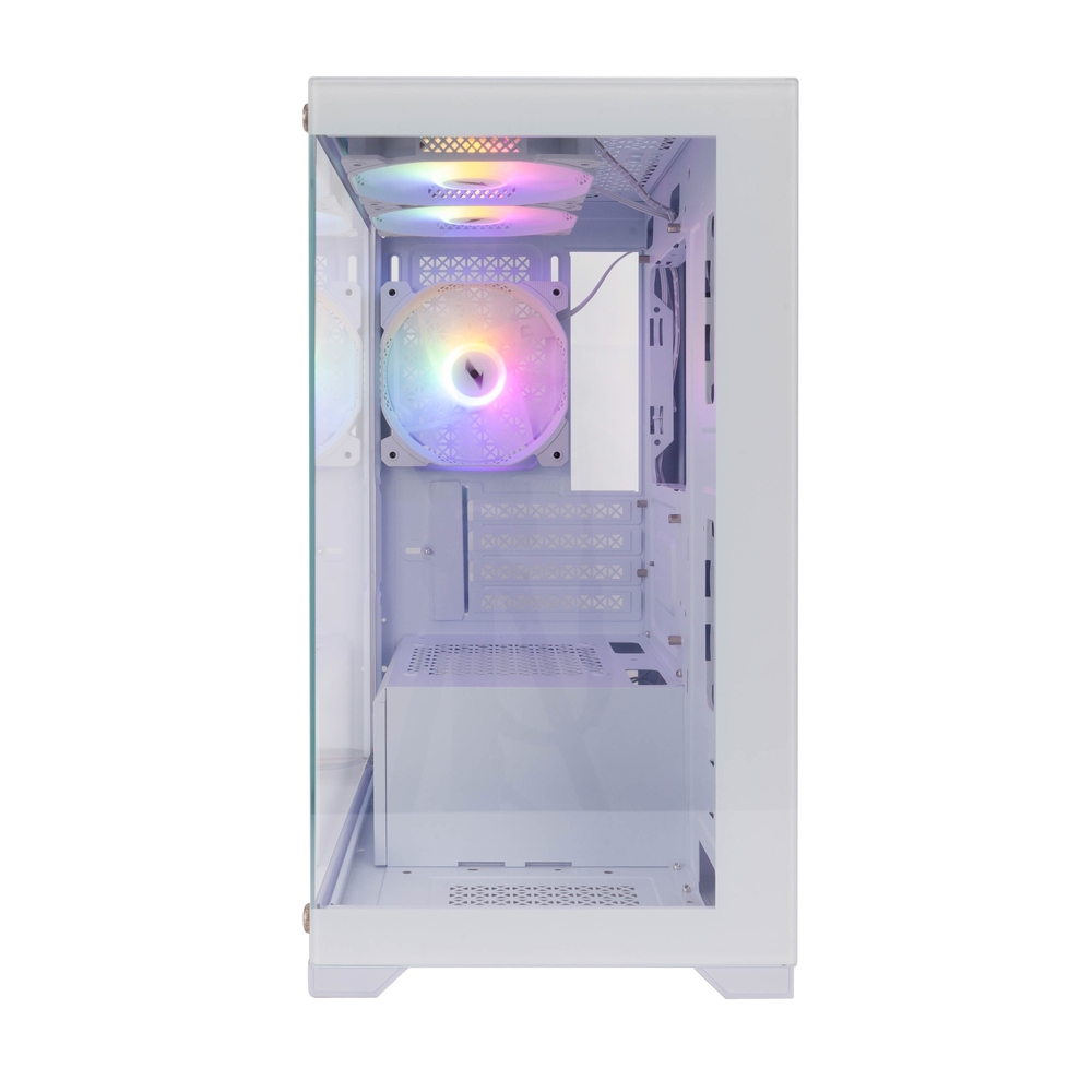 Корпус 1STPLAYER MIKU Mi2 White / mATX / 3x120mm LED fans / Mi2-WH-3F1-W