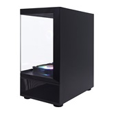 Корпус 1STPLAYER MIKU Mi2-A Black / mATX / 3x120mm LED fans / Mi2-A-BK-2F1R-1F1