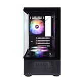 Корпус 1STPLAYER MIKU Mi2-A Black / mATX / 3x120mm LED fans / Mi2-A-BK-2F1R-1F1