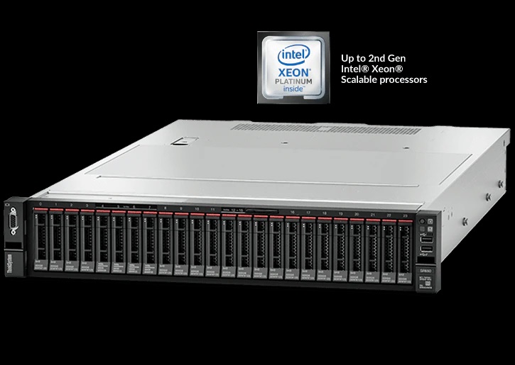 Сервер Lenovo ThinkSystem SR650 Rack 2U,2xXeon 5218R 20C(2.1GHz/125W),8x32GB/2933MHz/2Rx4,6x1.8TB SAS SFF HDD,2x480GB SFF SSD,SR940-8i(4Gb),16GB FC 2-p HBA,4xGbE,25GbE SFP28 2-p,2x750W,2x2.8m p/c,XCCE <7X06SCMN90>