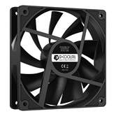 Вентилятор ID-COOLING XF-120-K 120x120x25мм (60шт./кор, PWM, Low Noise, резиновые углы, 700-1800об/мин, черный)  BOX