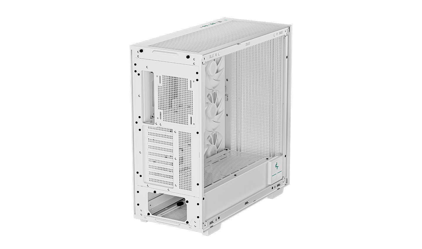 Корпус Deepcool MORPHEUS WH без БП, боковое окно (закаленное стекло), 3xARGB LED 140мм, белый, E-ATX