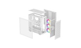 Корпус Deepcool MORPHEUS WH без БП, боковое окно (закаленное стекло), 3xARGB LED 140мм, белый, E-ATX