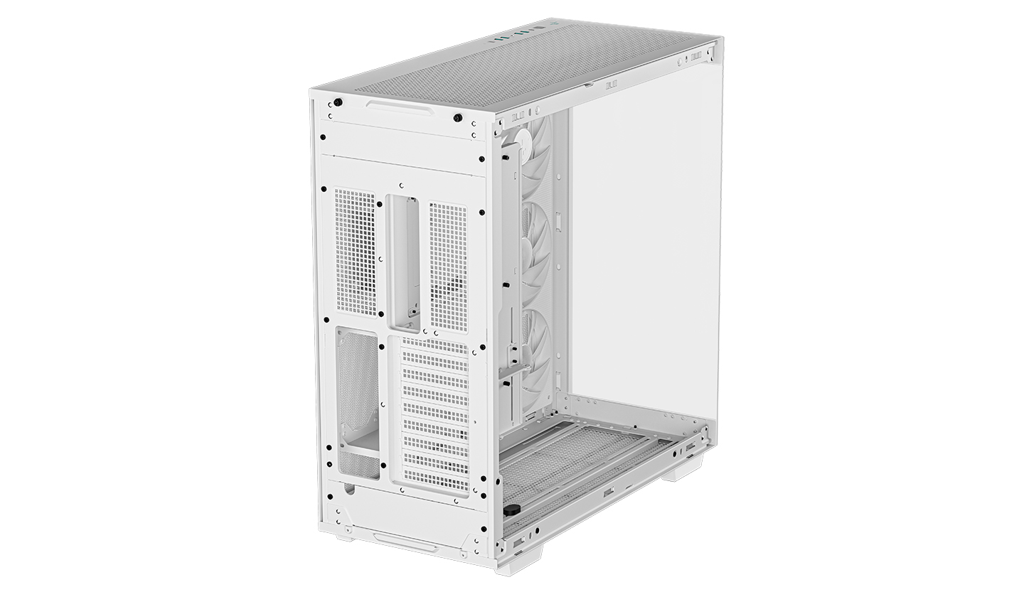 Корпус Deepcool CH780 WH без БП, боковое окно (закаленное стекло), 3xARGB LED 140мм, белый, E-ATX