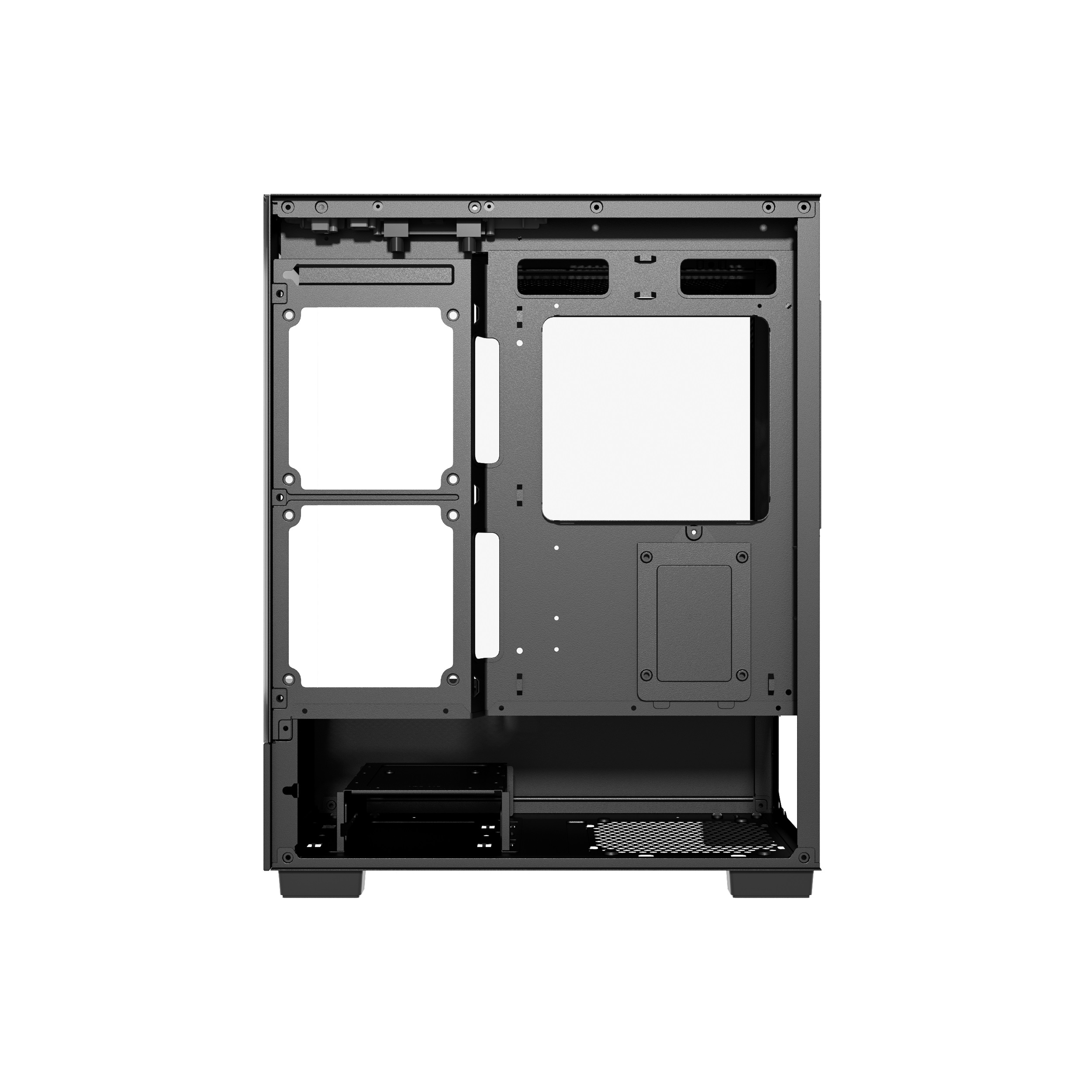 Корпус Powercase Vision Micro M, Tempered Glass, чёрный, mATX  (CVMMB-L0)