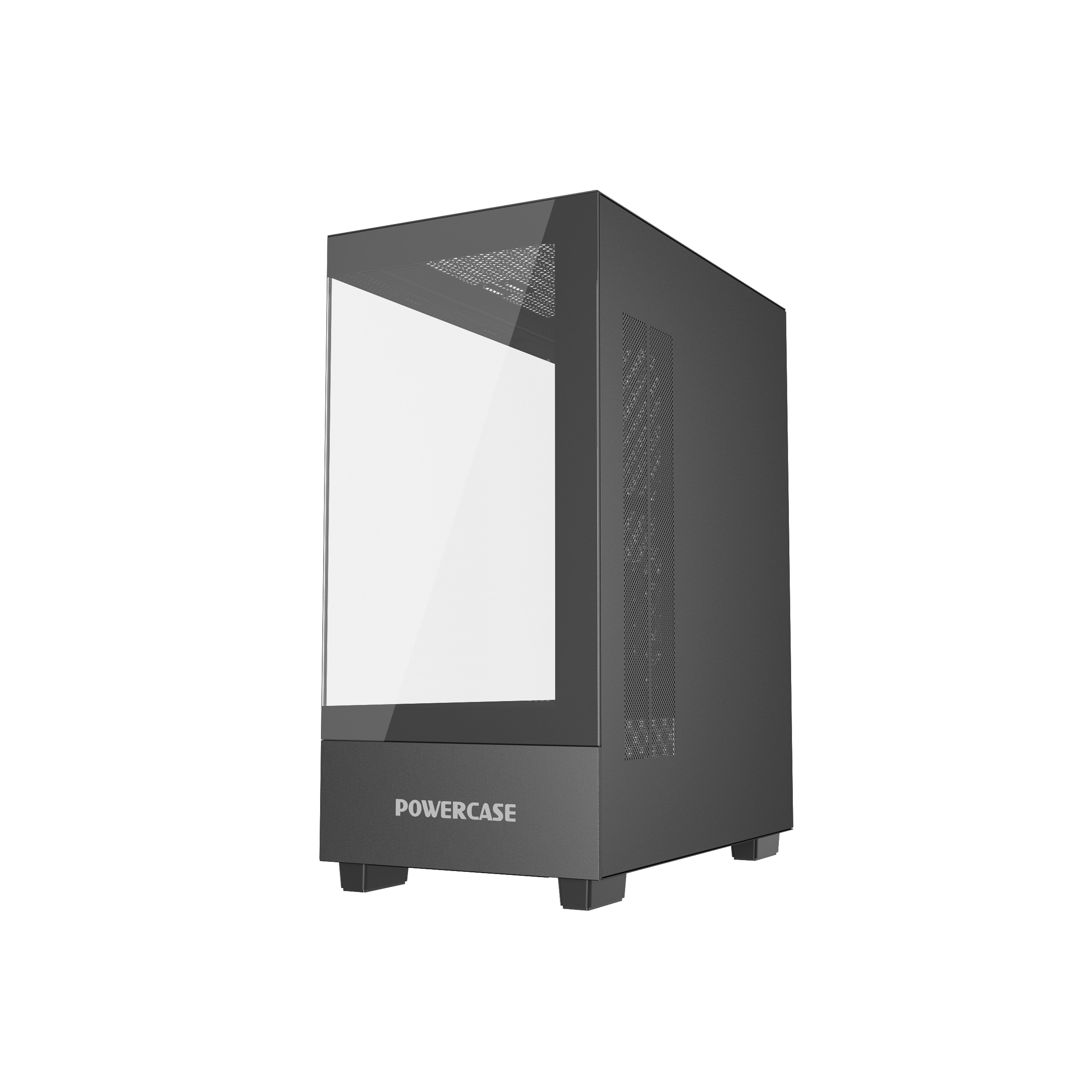 Корпус Powercase Vision Micro M, Tempered Glass, чёрный, mATX  (CVMMB-L0)