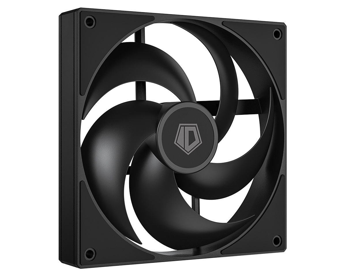 Вентилятор ID-COOLING AS-140-K 140x140x25мм (60шт./кор, PWM, резиновые углы, черный, 300-1800об/мин, супертихий)  BOX