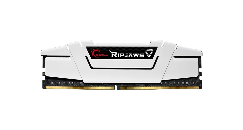 Модуль памяти DDR4 G.SKILL RIPJAWS V 32GB (2x16GB) 3600MHz CL18 (18-22-22-42) 1.35V / F4-3600C18D-32GVW / White