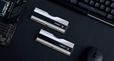 Модуль памяти DDR5 G.SKILL TRIDENT Z5 RGB 32GB (2x16GB) 8000MHz CL38 (38-48-48-128) 1.45V / F5-8000J3848H16GX2-TZ5RS / Silver