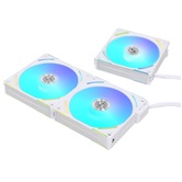 Комплект вентиляторов (3шт.) Lian Li UNI FAN AL120 V2 White /UF-AL120V2-3W/ 120x120x28мм (PWM, ARGB, 250-2000 об/мин, 28.7dBa) / G99.12ALV23W.R0