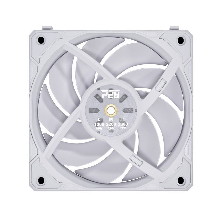 Вентилятор Lian Li UNI FAN P28 120 White /UF-P28120-1W/ 120x120x28мм (PWM, 300-2600 об/мин, 32.1dBa) / G99.12P281W.R0