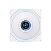 Вентилятор Lian Li UNI FAN TL LCD 120 White /12TLLCD1W/ 120x125x28мм (1.6” LCD дисплей, PWM, ARGB, 200-1900 об/мин, 27dBa) / G99.12TLLCD1W.R0