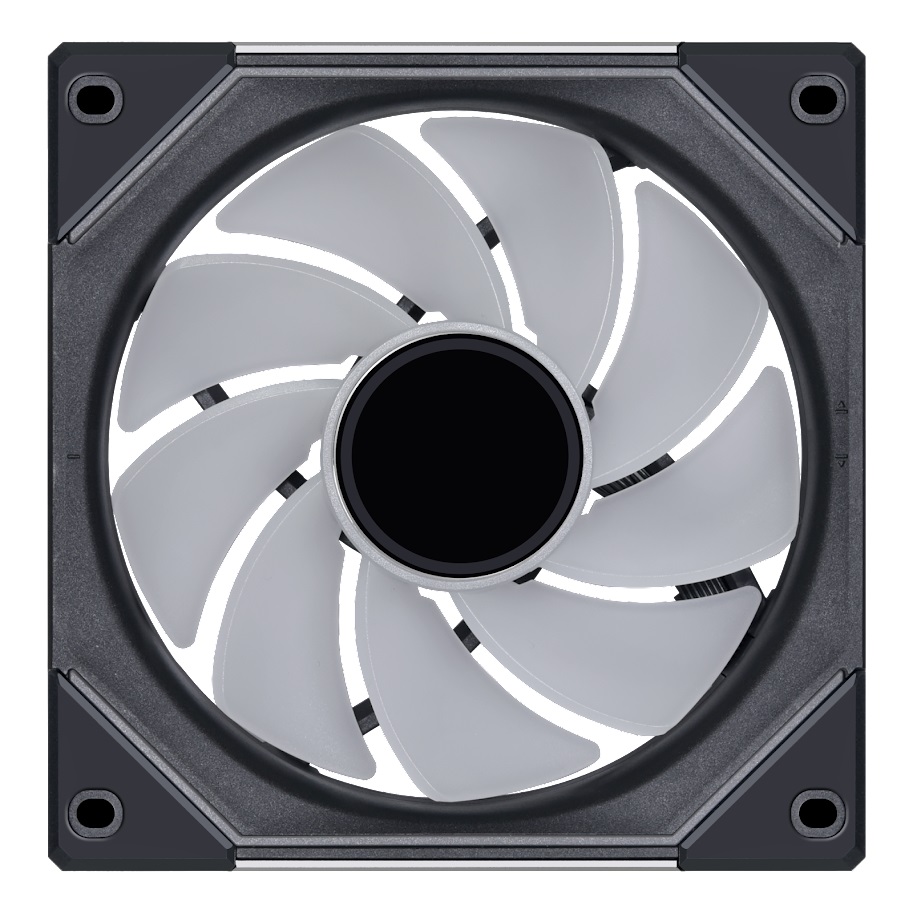 Вентилятор Lian Li UNI FAN SL-INF 120 Reverse Black /UF-RSLIN120-1B/ 120x120x25мм (PWM, ARGB, 200-2100 об/мин, 29dBa) / G99.12RSLIN1B.R0