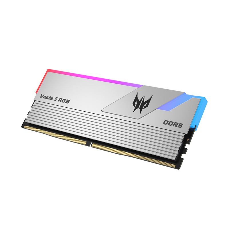 Модуль памяти DDR5 Acer Predator Vesta II RGB 64Gb (2x32) 6000Mhz CL32 (32-38-38-76)  Silver