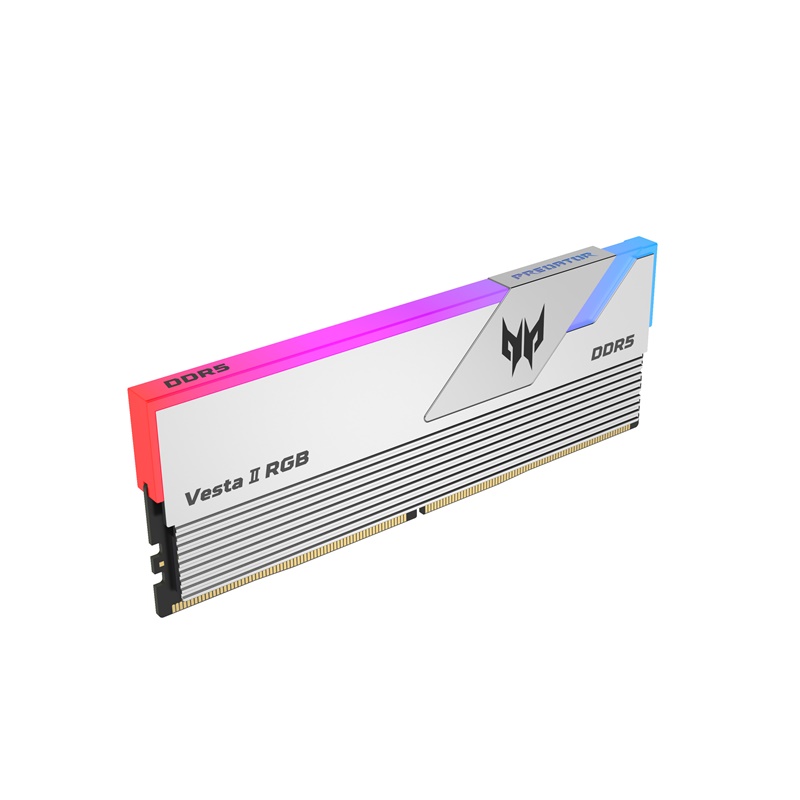 Модуль памяти DDR5 Acer Predator Vesta II RGB 64Gb (2x32) 6000Mhz CL32 (32-38-38-76)  Silver