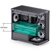 Корпус JONSBO D300 Black без БП, боковая панель из закаленного стекла, mini-ITX, micro-ATX, черный