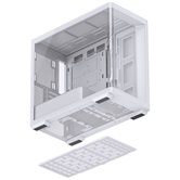 Корпус JONSBO D300 White без БП, боковая панель из закаленного стекла, mini-ITX, micro-ATX, белый