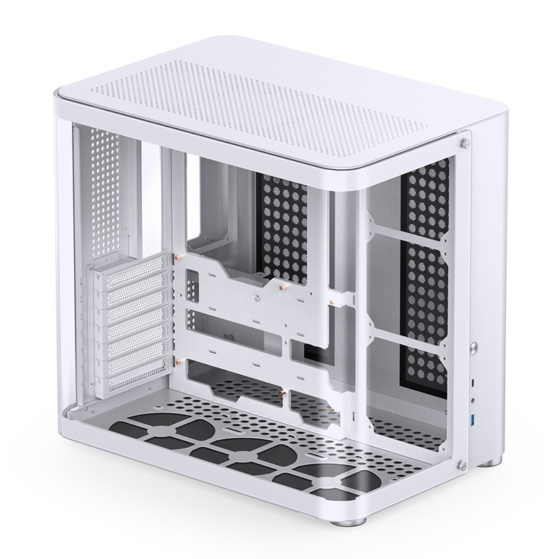 Корпус JONSBO TK-2 2.0 White без БП, mini-ITX, micro-ATX, ATX, белый