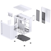 Корпус JONSBO TK-2 2.0 White без БП, mini-ITX, micro-ATX, ATX, белый