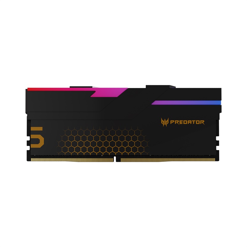 Модуль памяти DDR5 Acer Predator Hermes RGB 32Gb (2x16) 6400Mhz CL32 (32-39-39-102) 1.4V HERMES-32GB-6400-1R8-V2 Black