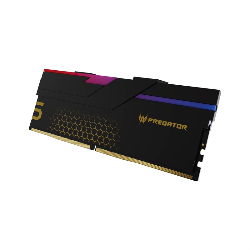 Модуль памяти DDR5 Acer Predator Hermes RGB 32Gb (2x16) 6600Mhz CL34 (34-40-40-105) 1.4V HERMES-32GB-6600-1R8-V2 Black